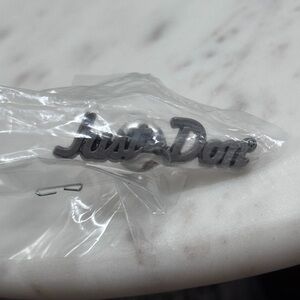 Just Don Logo Matte Grey / Silver Pin